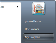 Voeg 'Mijn Dropbox' toe aan het Windows Start-menu