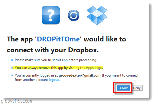 permettre aux gens de télécharger sur votre dropbox