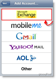 Apple iPhone ve iPod Touch Mail Exchange Server ActiveSync Ekleme