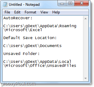 locații de salvare implicite Microsoft Excel 2010