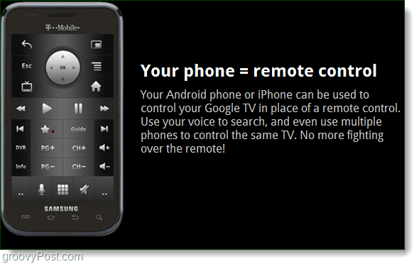 Google TV fjernkontroll er telefonen din Google TV fjernkontroll er telefonen din