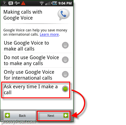 Android Mobile Config Kullanım Tercihinde Google Voice