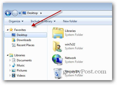 Přidat libovolnou složku do nabídky oblíbených v systému Windows