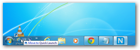 Ajouter la barre de lancement rapide au menu Envoyer au contexte de Windows 7