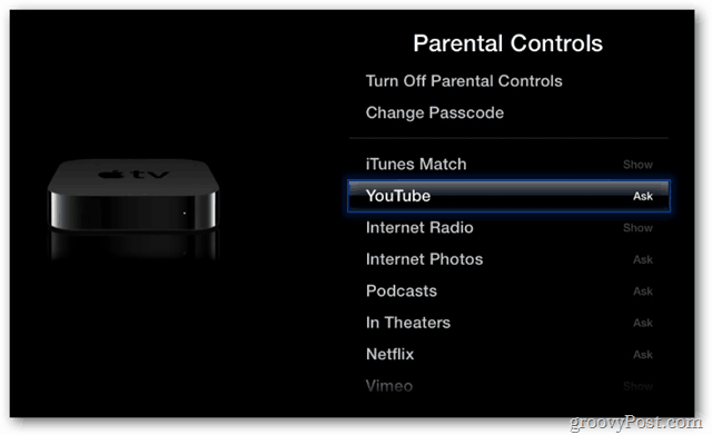 Setări de control parental