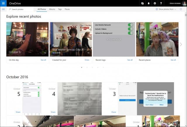 Fotografie Onedrive.com