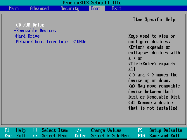 Guia de configuração do BIOS / UEFI: Inicialize a partir de um CD, DVD, unidade USB ou cartão SD