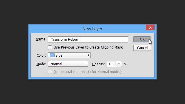 Trapaças Transformações da camada de texto do Photoshop Engane o nome da caixa de diálogo da nova camada, modo de cor, transforme a camada auxiliar, crie truques