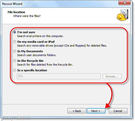 recuperare i file cancellati da tutte le posizioni sul tuo computer