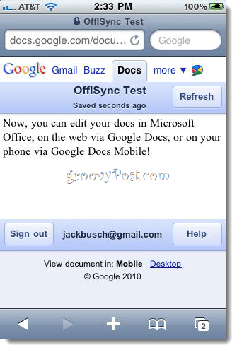 OffiSync: ซิงค์ Google เอกสารกับ Office 2010