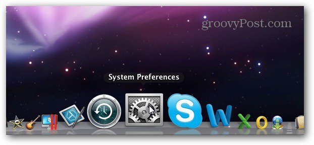 System Prefs Dock