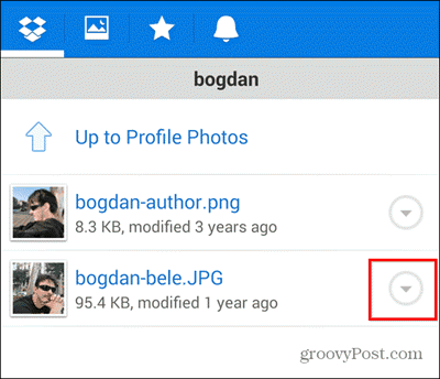 Izvoz datoteka u Dropbox za Android Straight na SD karticu