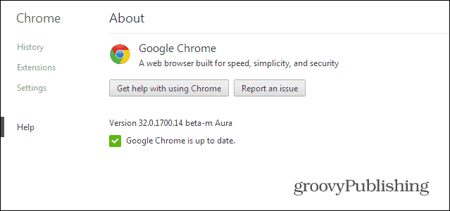 Chrome Beta Channel