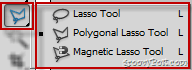 เครื่องมือ Photoshop CS5 Lasso