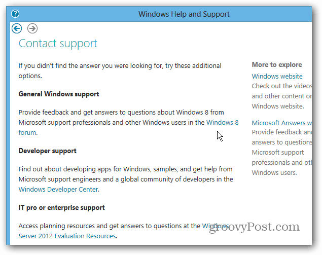 Wenden Sie sich an die Windows 8-Supportforen Wenden Sie sich an die Windows 8-Supportforen