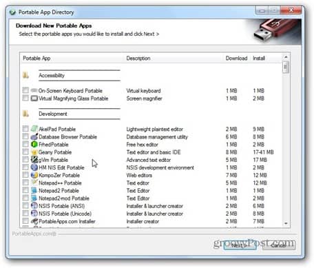 aplicațiile portabile obțin mai multe aplicații pentru a descărca noi