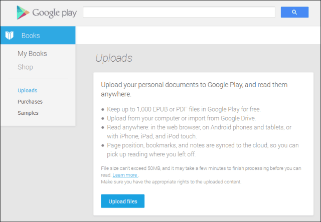 Jak přidat dokumenty do Knih Google Play