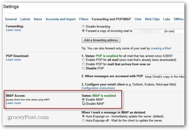 วิธีเพิ่ม Gmail ใน Outlook 2013 โดยใช้ IMAP