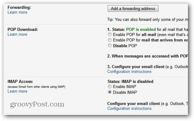 كيفية إضافة Gmail إلى Outlook 2013 عبر بروتوكول POP