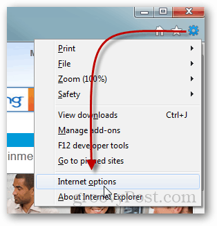 IE Internet Options