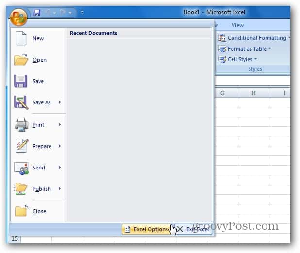 Jak změnit barvu mřížky v aplikaci Microsoft Excel