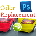 Adobe Photoshopによる色置換