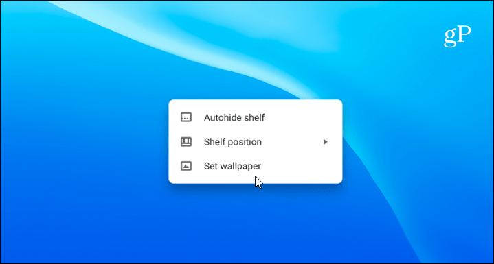 Google Chromebookのデスクトップの壁紙を変更する方法