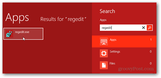 regedit windows 8