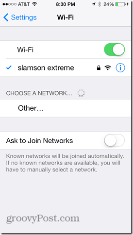 upravit nastavení dns ios 7 wifi