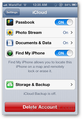 พื้นที่จัดเก็บ iCloud 2