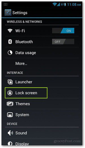 Android 4.0'da Unlock Yüzünü Yapılandırma