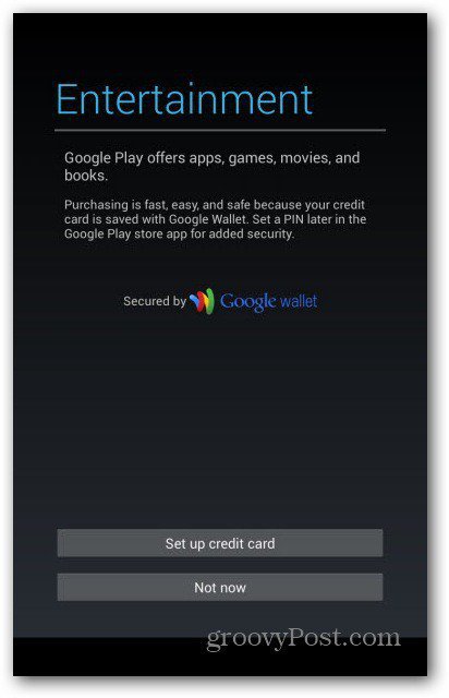 Облікові записи користувачів Nexus 7 - Google Wallet