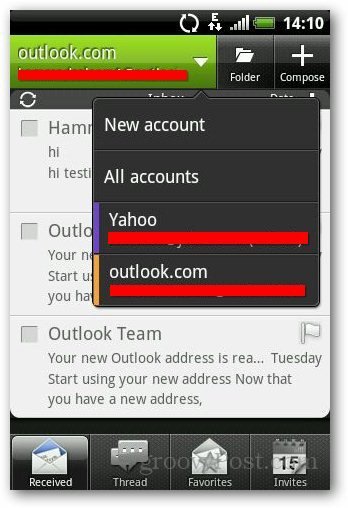 Kā konfigurēt Outlook.com operētājsistēmā Android