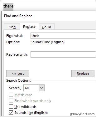 Wordは別のように聞こえる単語を検索します