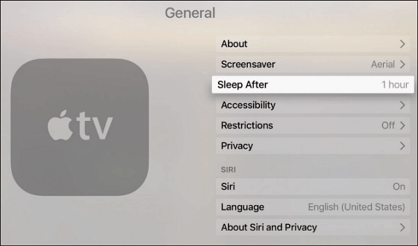 Как да контролирате, когато вашият нов Apple TV отива да спи