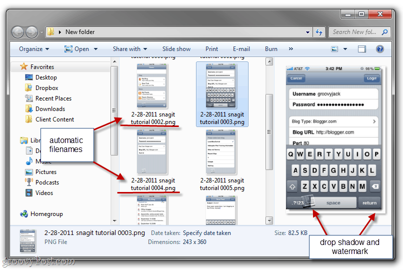 snagit massa-afbeelding conversie batch