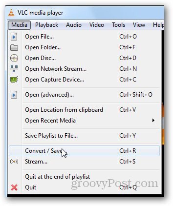 VLC แปลงวิดีโอ 3