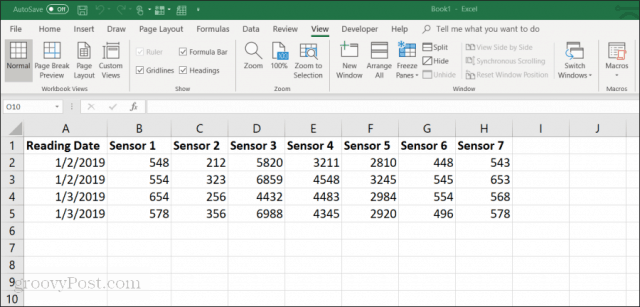 excel elektronik tablosu örneği