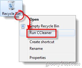 ccleaner'ı geri dönüşüm kutusundan sessizce çalıştır