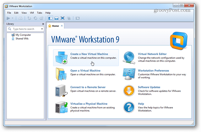 interfaccia principale della workstation 9