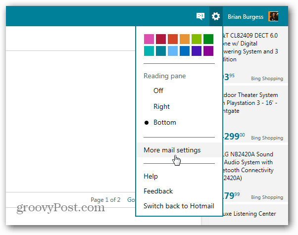 כיצד ליצור חתימה של Outlook.com