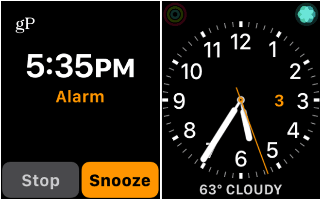 3 หยุดหรือเลื่อนการปลุก Apple Watch