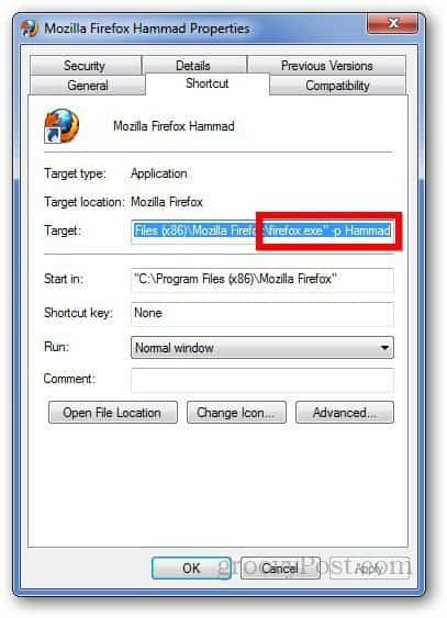 Profils Firefox 7