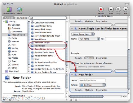 Combinați PDF-uri folosind Automator în Mac OS X