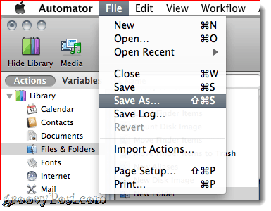 Combinați PDF-uri folosind Automator în Mac OS X