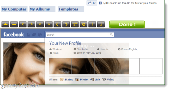 Facebook foto-editor