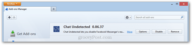 odinstalovat chat nerozpoznaný od firefox