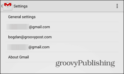 Gmail Android externe afbeeldingen instellingen account