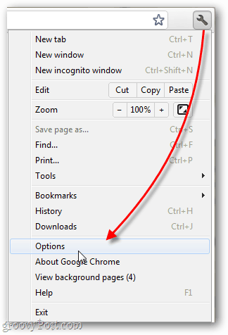 opcije google chrome