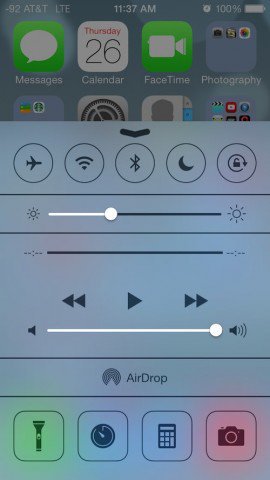 Come disabilitare iOS 7 Control Center durante l'utilizzo delle app